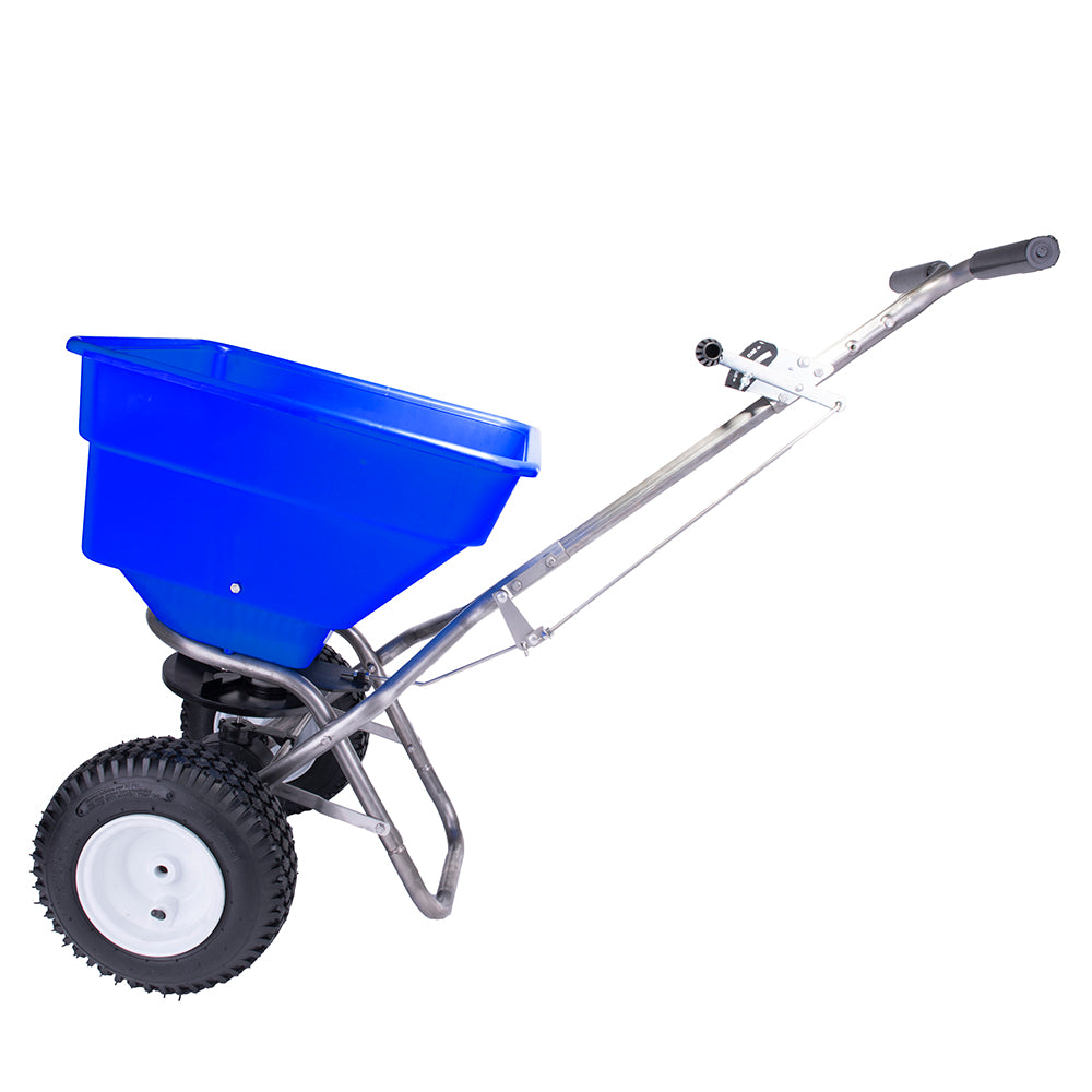 100lb Professional Stainless Steel Ice Melt Broadcast Spreader image 4