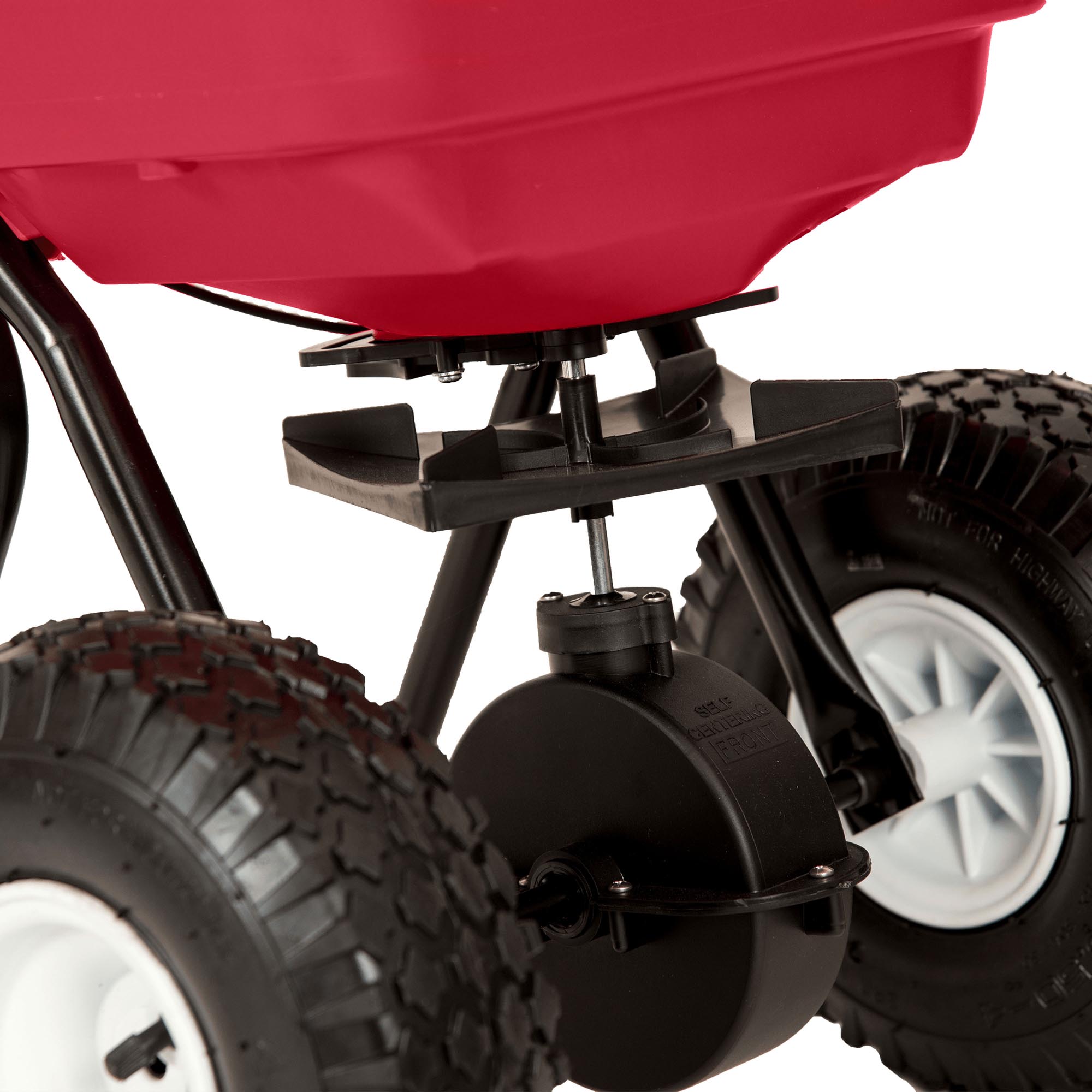 80lb Commercial Broadcast Spreader with Pneumatic Tires image 3