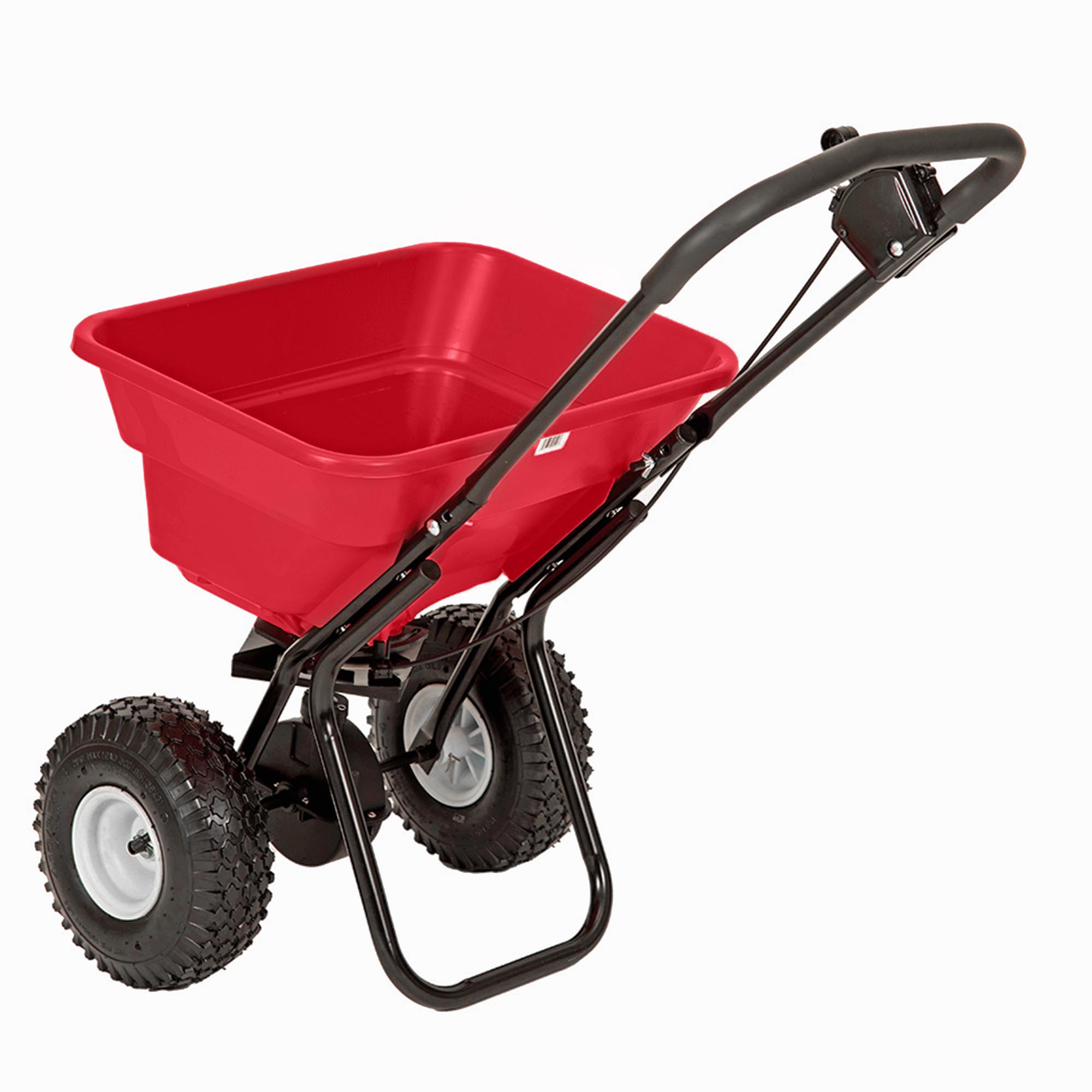 80lb Commercial Broadcast Spreader with Pneumatic Tires image 2