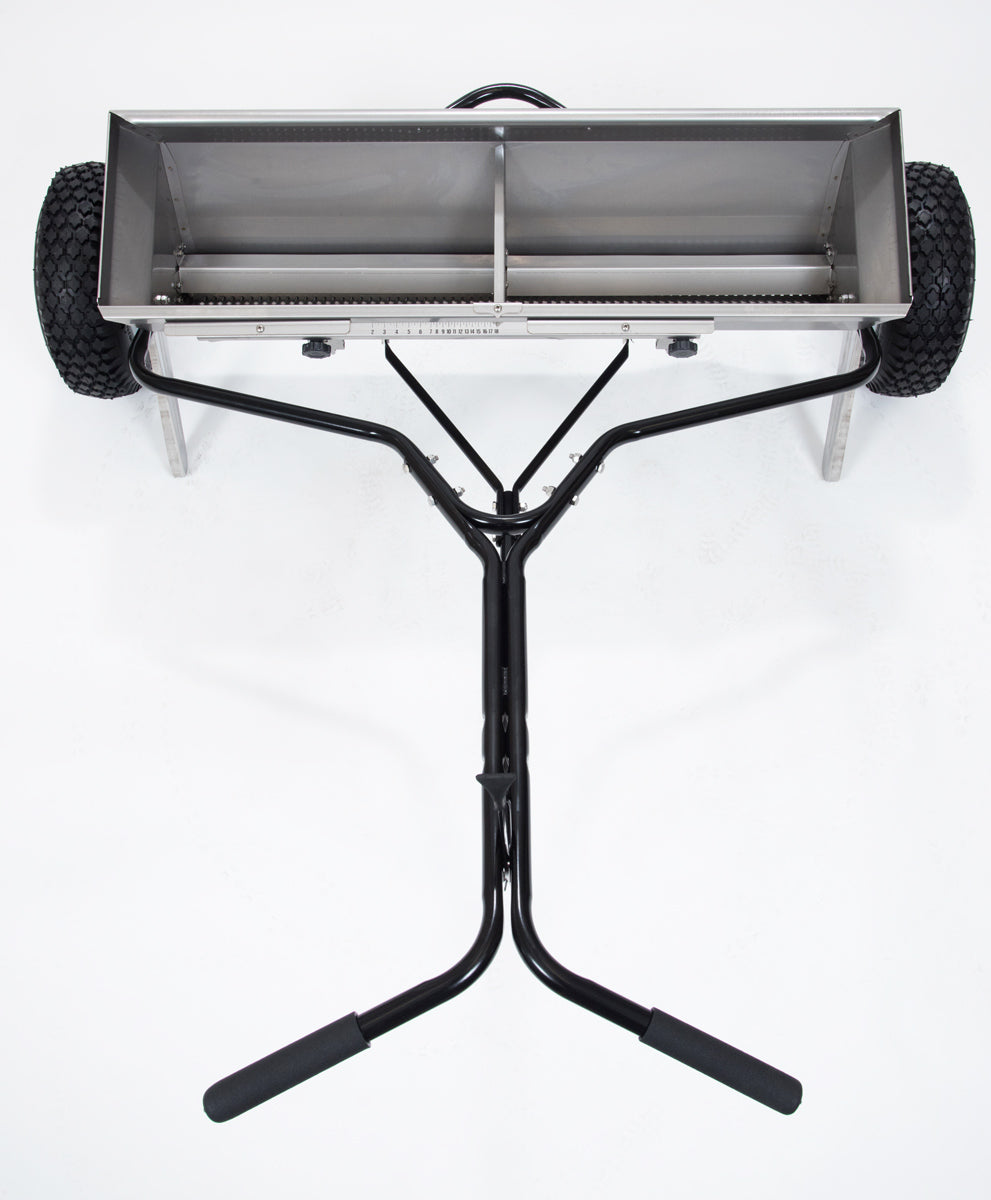 PRIZELAWN 100lb Stainless Steel Commercial Drop Spreader image 2