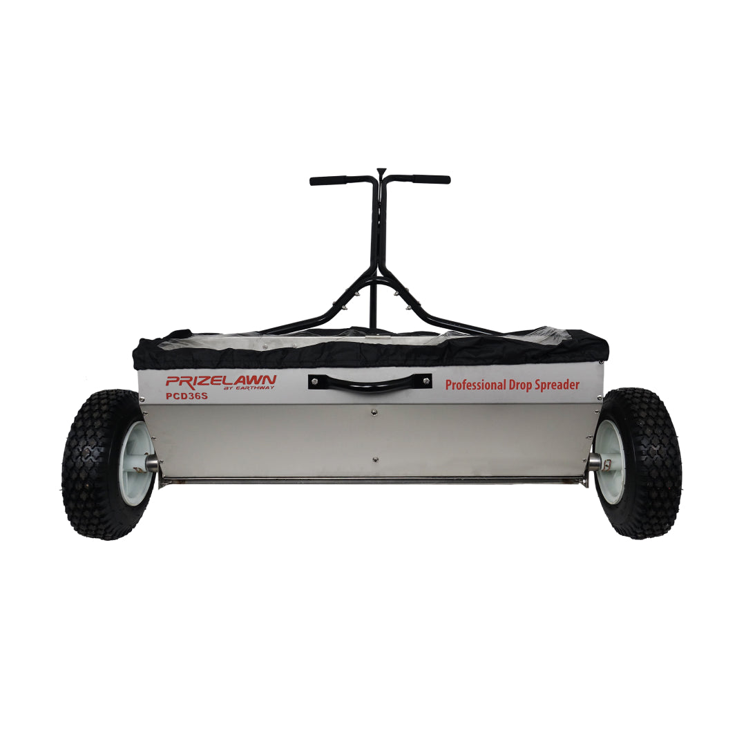 PRIZELAWN 100lb Stainless Steel Commercial Drop Spreader
