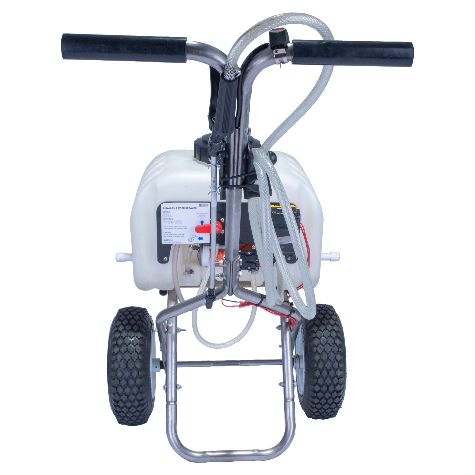 8 Gallon Stainless Steel Push Sprayer With Hose image 2