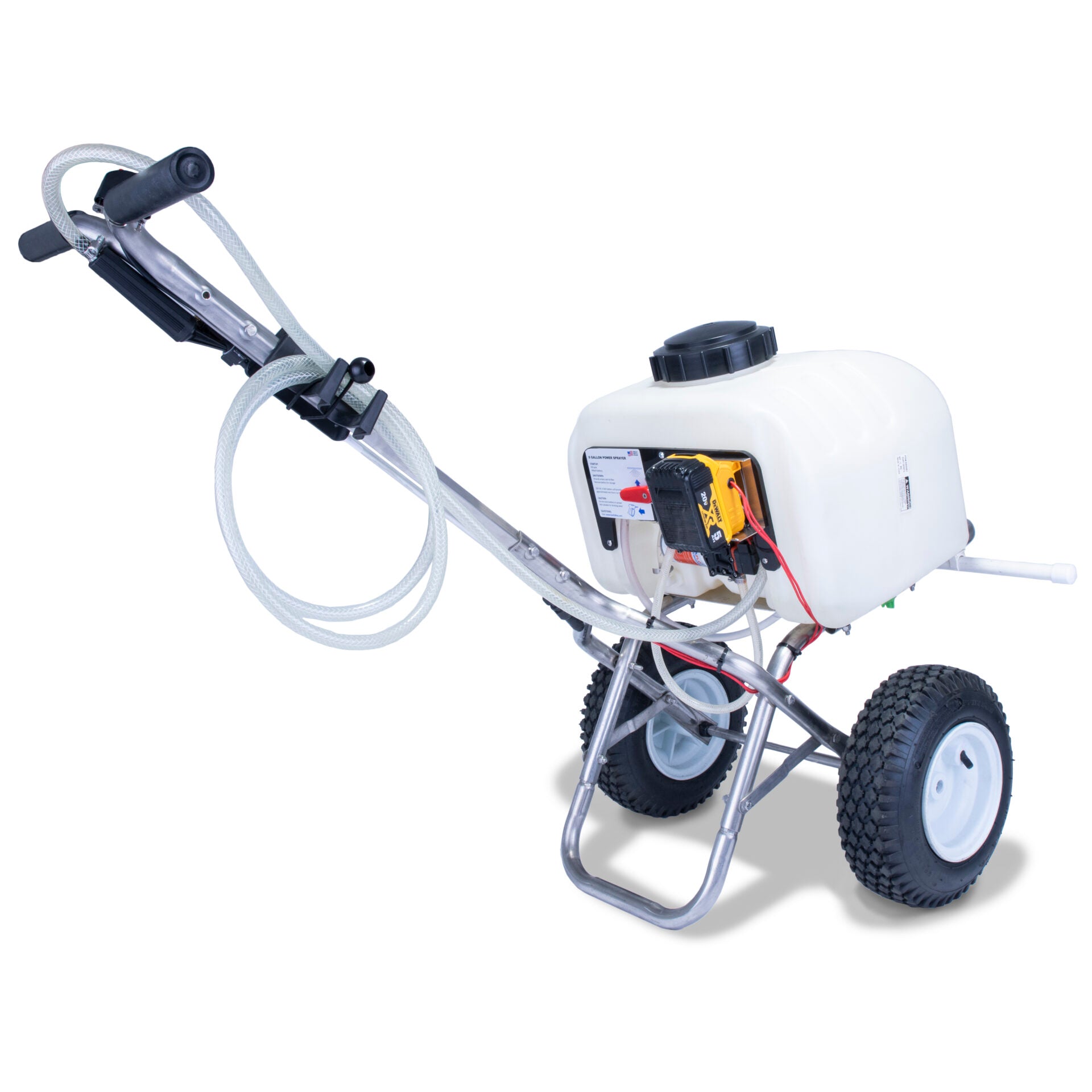 8 Gallon Stainless Steel Push Sprayer With Hose image 1