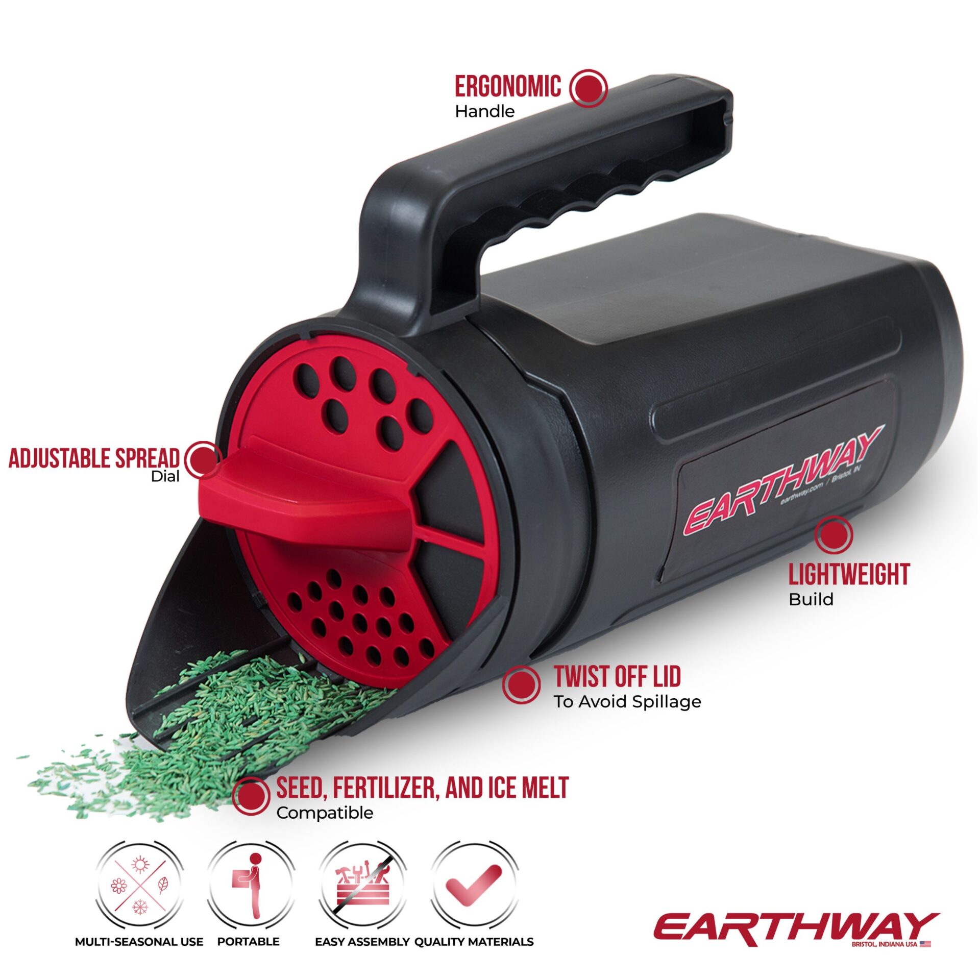 4lb Earthshaker Portable Hand Spreader image 1